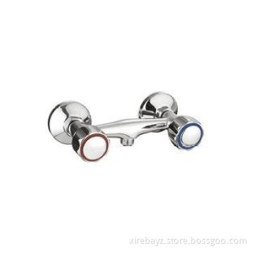 Modern Wall Mounted Shower Mixer Taps / Two Handle Shower F